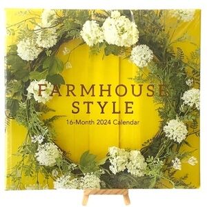 Calendar 2024 Farmhouse 16 Month Wall Calendar Organizer Full Size 12 X 22 in
